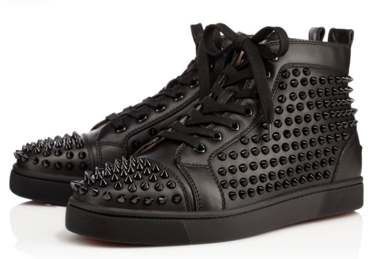 Christian Louboutin Louis Spikes leather sneakers
