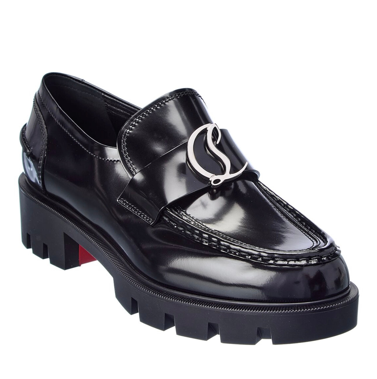Christian Louboutin CL Moc Lug leather loafers