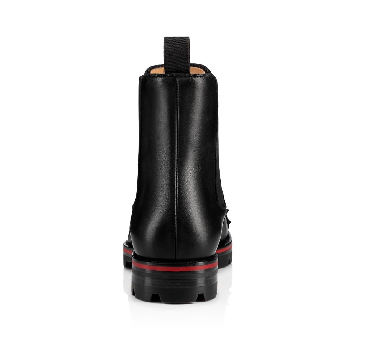 Christian Louboutin Men, Melon Spikes Leather Chelsea Boots, Black