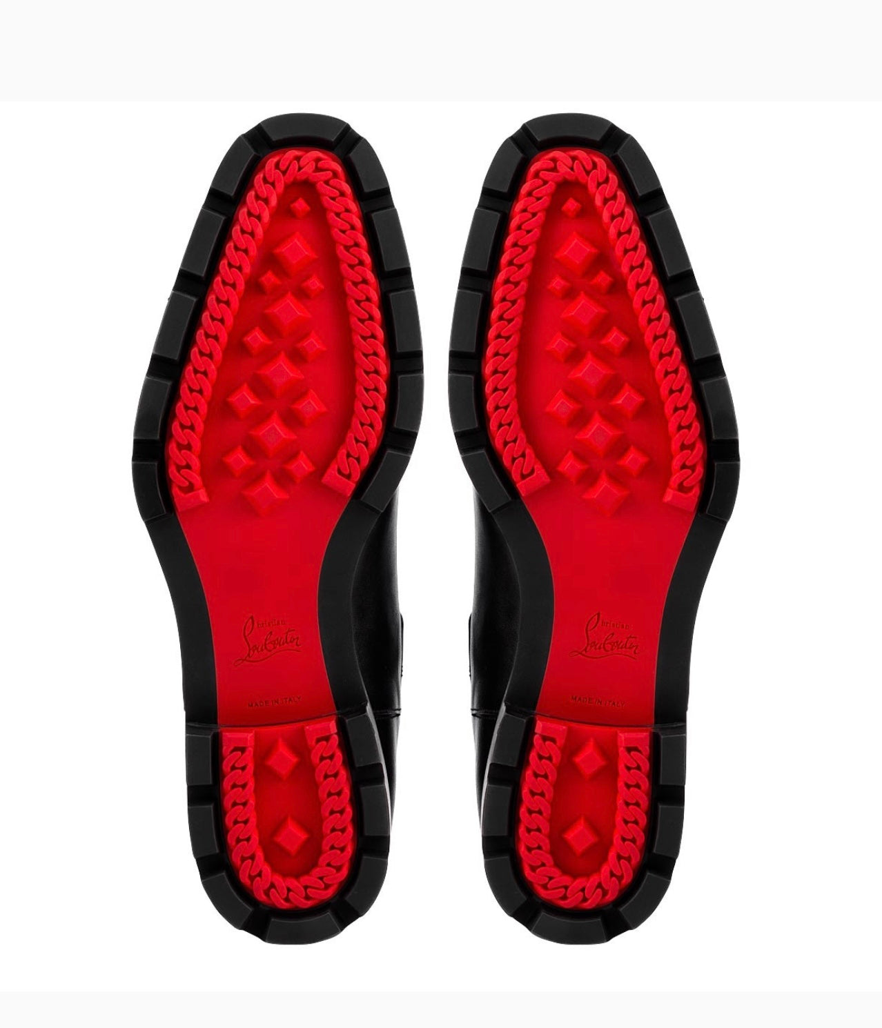 Christian Louboutin Men, Melon Spikes Leather Chelsea Boots, Black