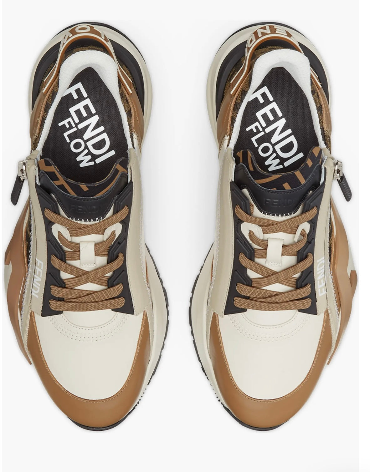 Fendi Flow Logo Low Top Sneakers
