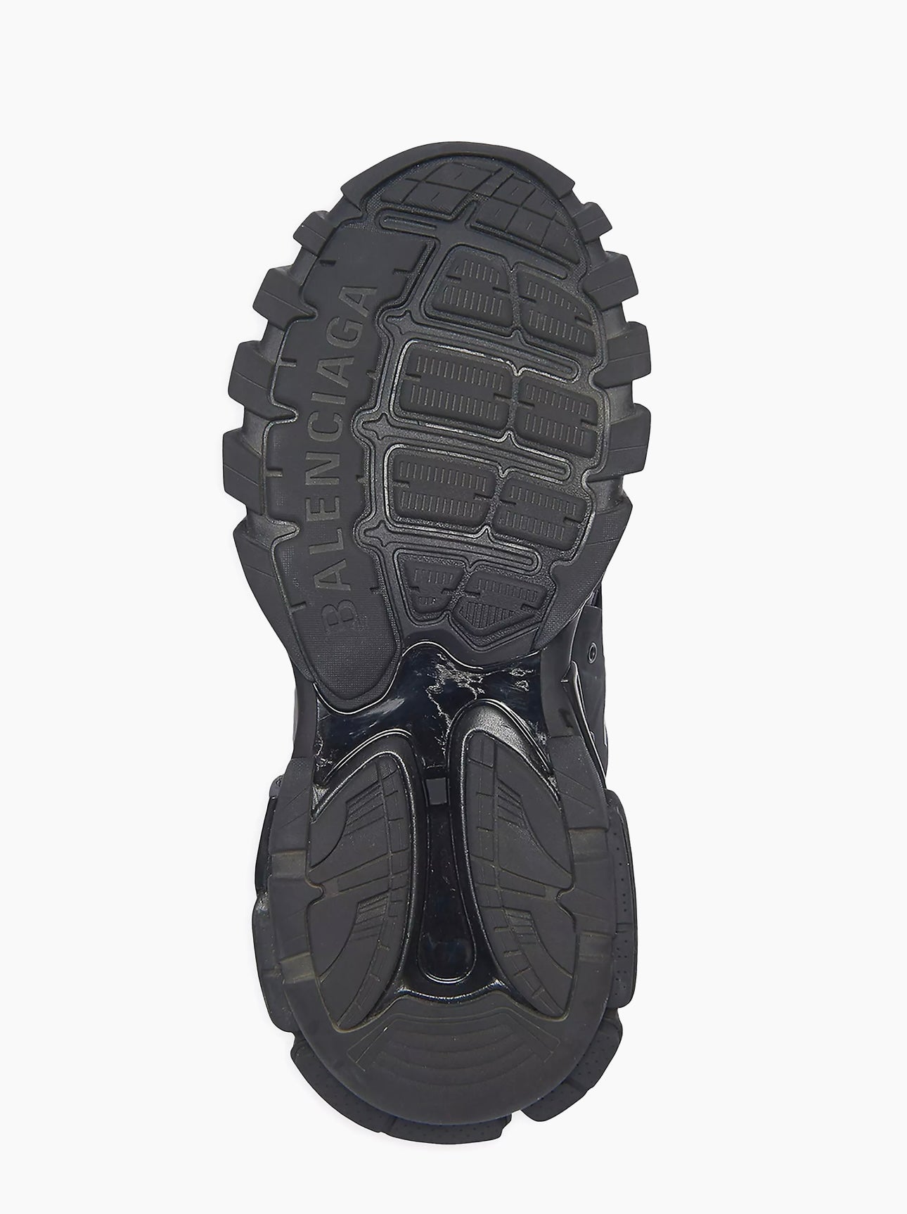 BALENCIAGA Track logo-detailed mesh and rubber sneakers
