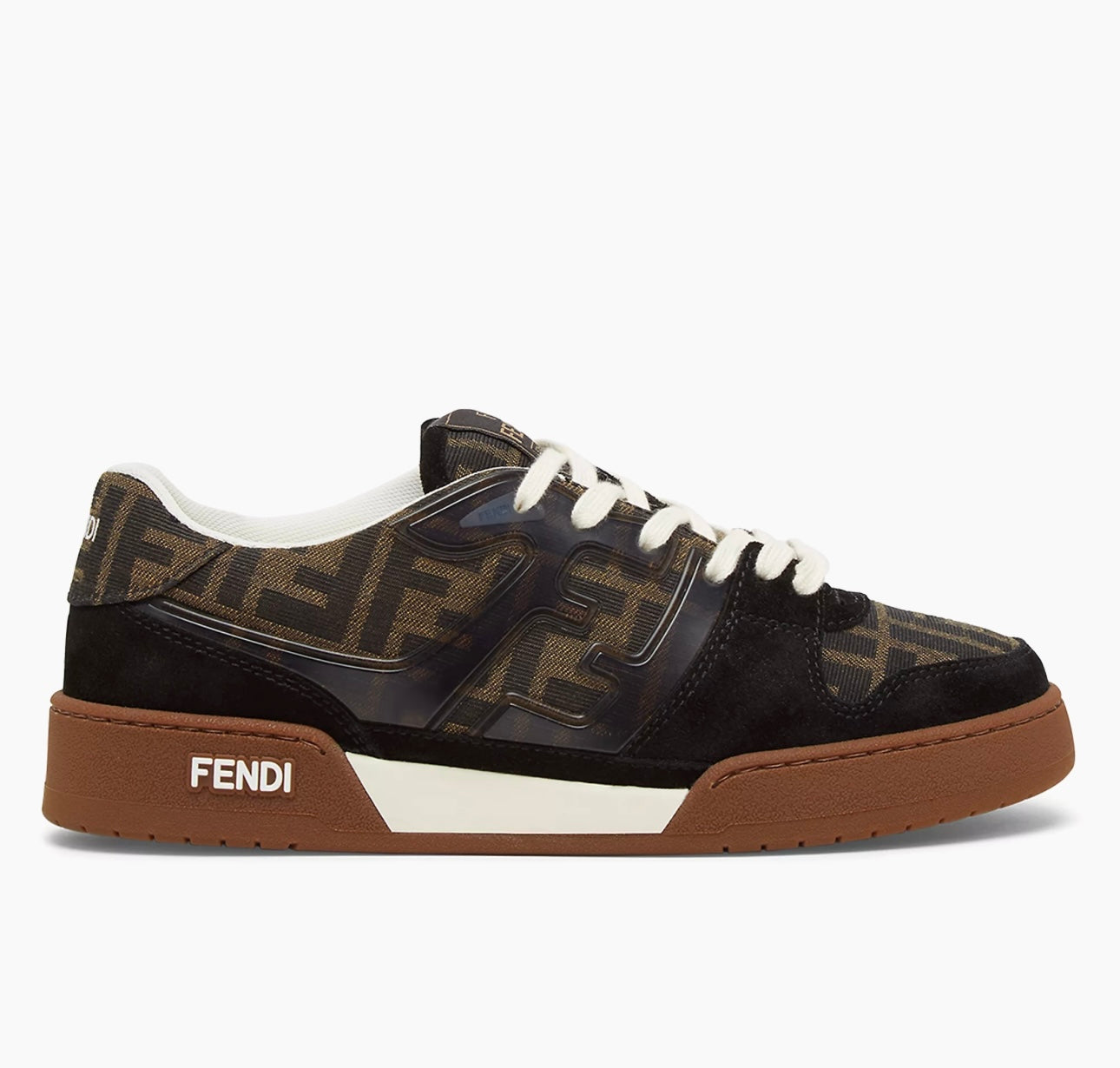Fendi Men's Match FF Jacquard Low-Top Sneakers