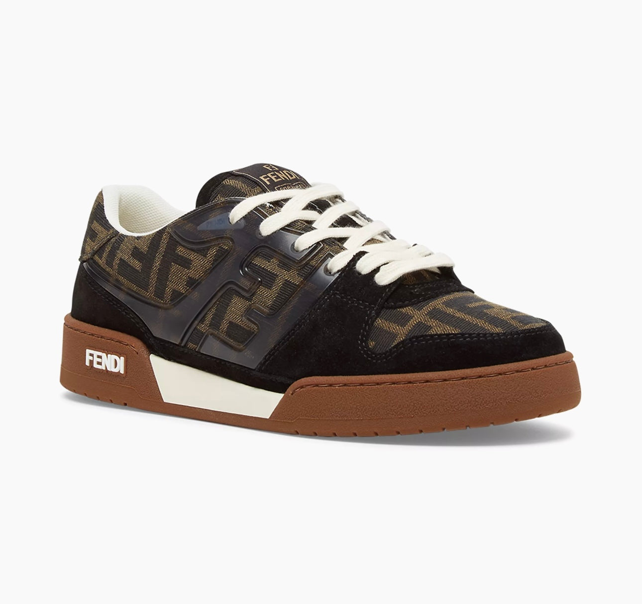 Fendi Men's Match FF Jacquard Low-Top Sneakers