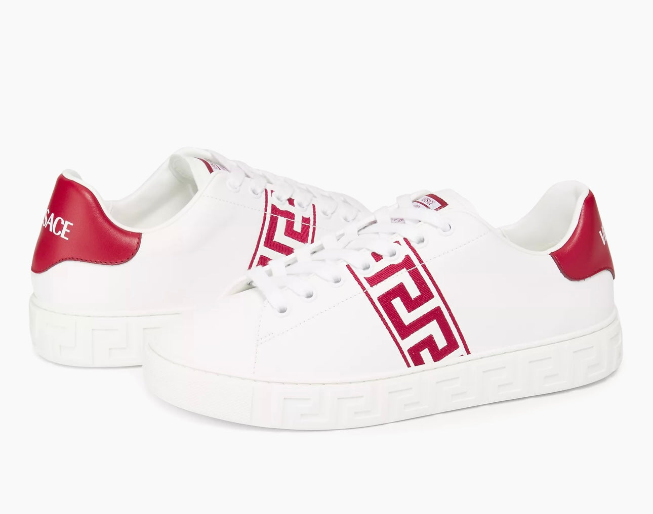 Versace Versace Logo-Printed Lace-Up Sneakers