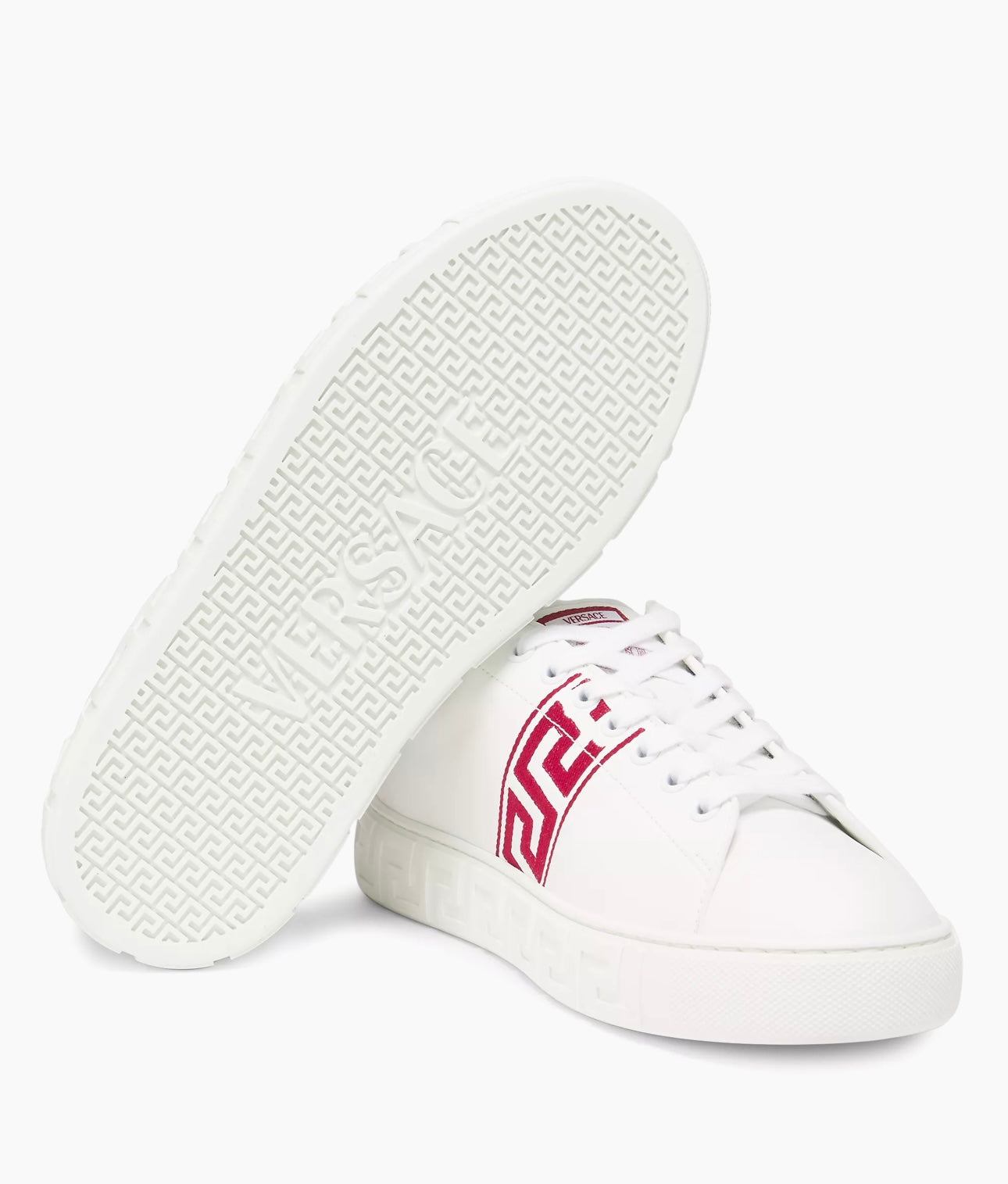 Versace Versace Logo-Printed Lace-Up Sneakers