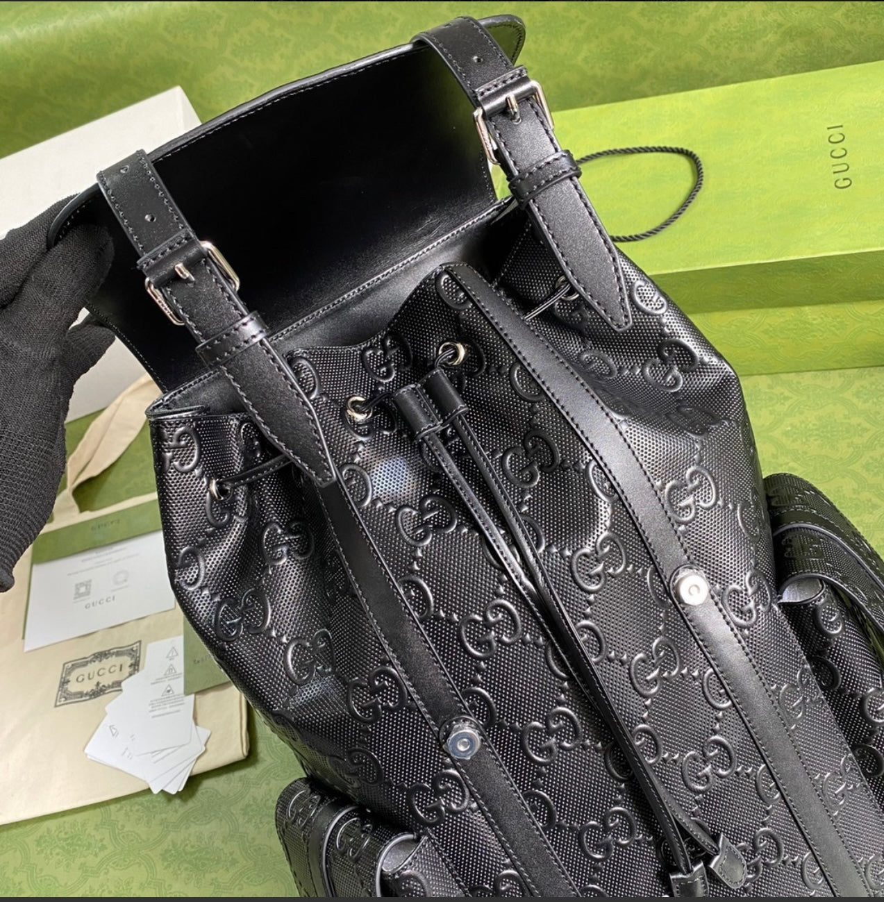 Gucci Jumbo Backpack in Black – Luxury and Function