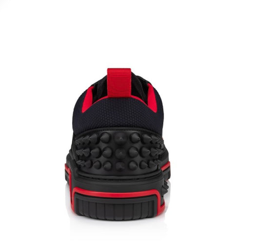 Christian Louboutin Astroloubi Donna Red Sole Leather Low-Top Sneakers