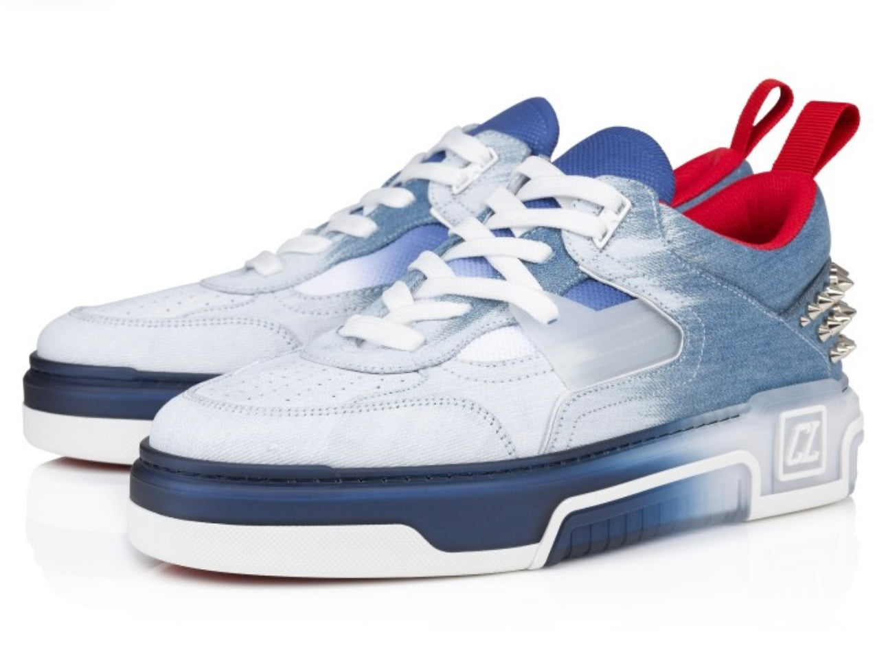 Christian Louboutin Astroloubi Denim Sneakers - Blue - Low-Top