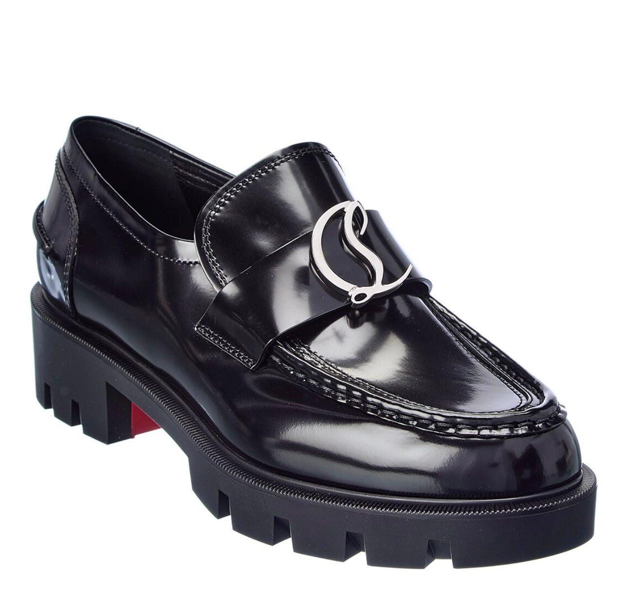 Christian Louboutin CL Moc Lug leather loafers
