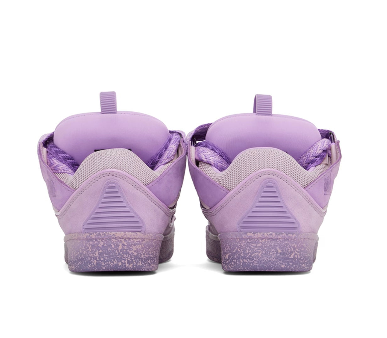 Lanvin purple Leather Curb Sneakers
