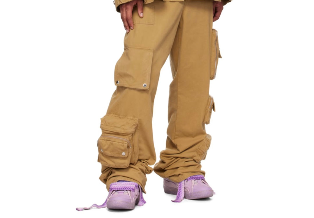 Lanvin purple Leather Curb Sneakers
