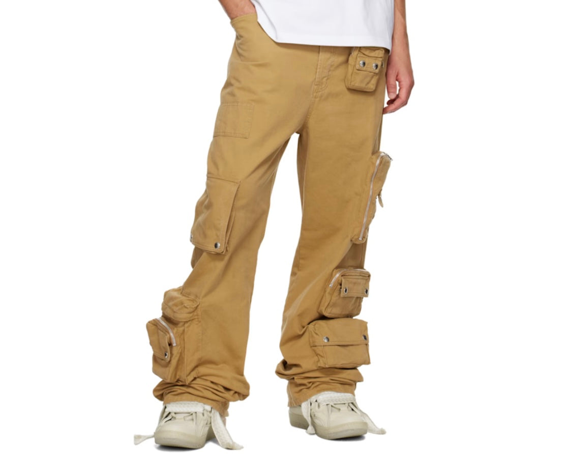 Lanvin beige Leather Curb Sneakers