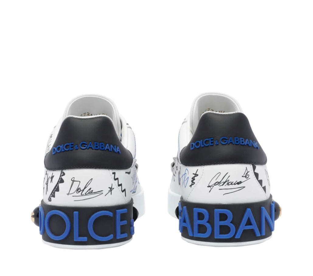 Dolce & Gabbana Round Toe Lace-Up Sneakers