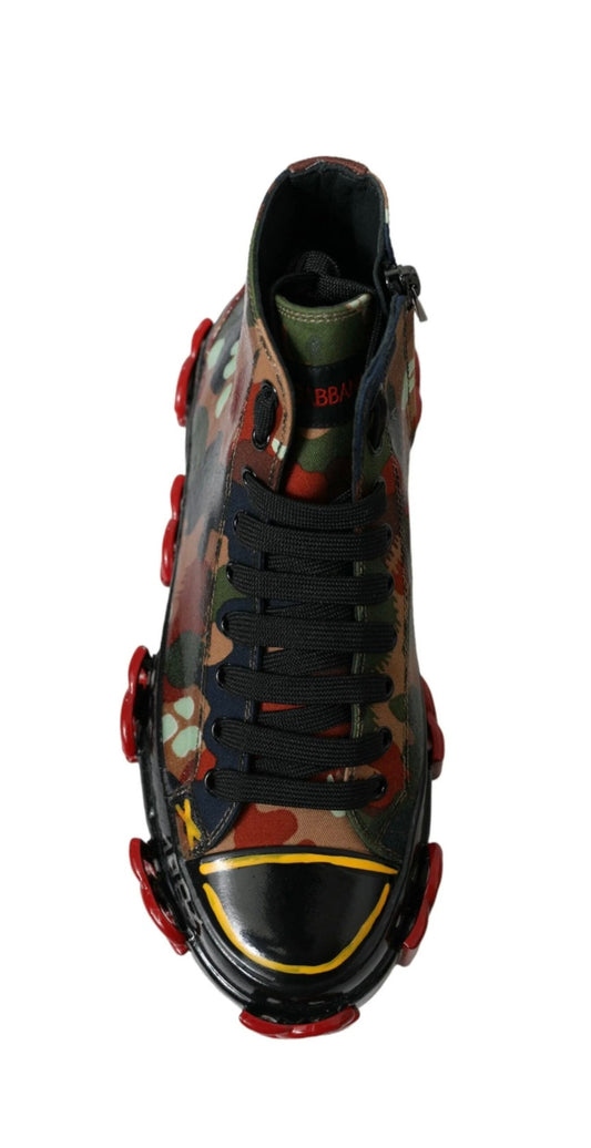 Dolce & Gabbana Chic Multicolor High-Top Sneakers