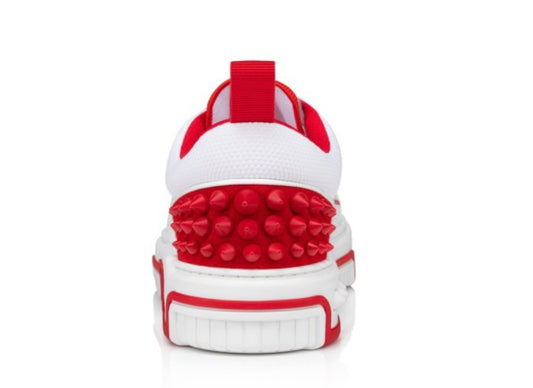 Christian Louboutin Astroloubi Donna Red Sole Leather Low-Top Sneakers