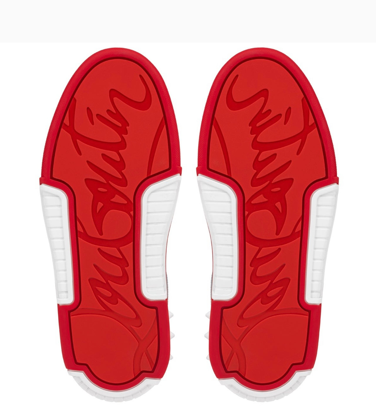 Christian Louboutin Astroloubi Donna Red Sole Leather Low-Top Sneakers