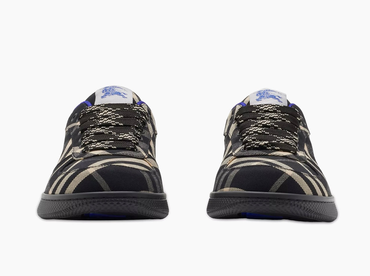 Burberry Men's Terrace Check Sneakers - Black