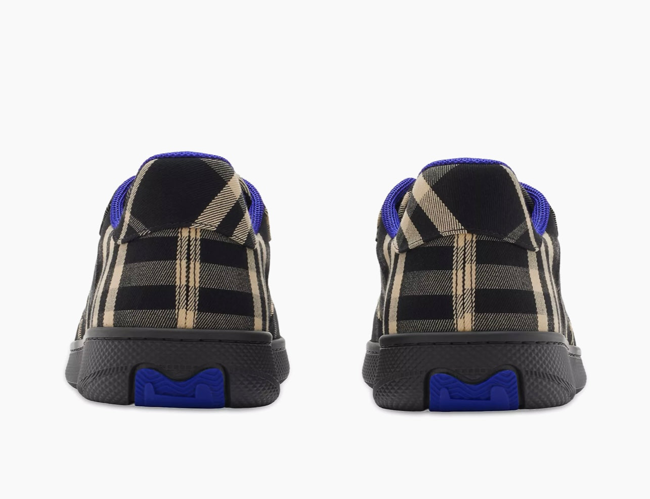 Burberry Men's Terrace Check Sneakers - Black