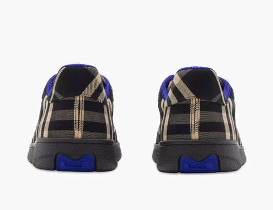 Burberry Men's Terrace Check Sneakers - Black
