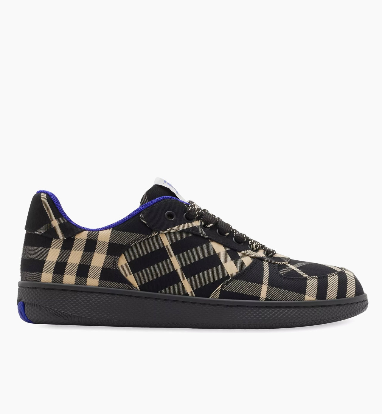 Burberry Men's Terrace Check Sneakers - Black