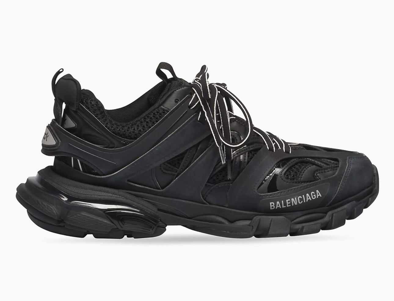 BALENCIAGA Track logo-detailed mesh and rubber sneakers