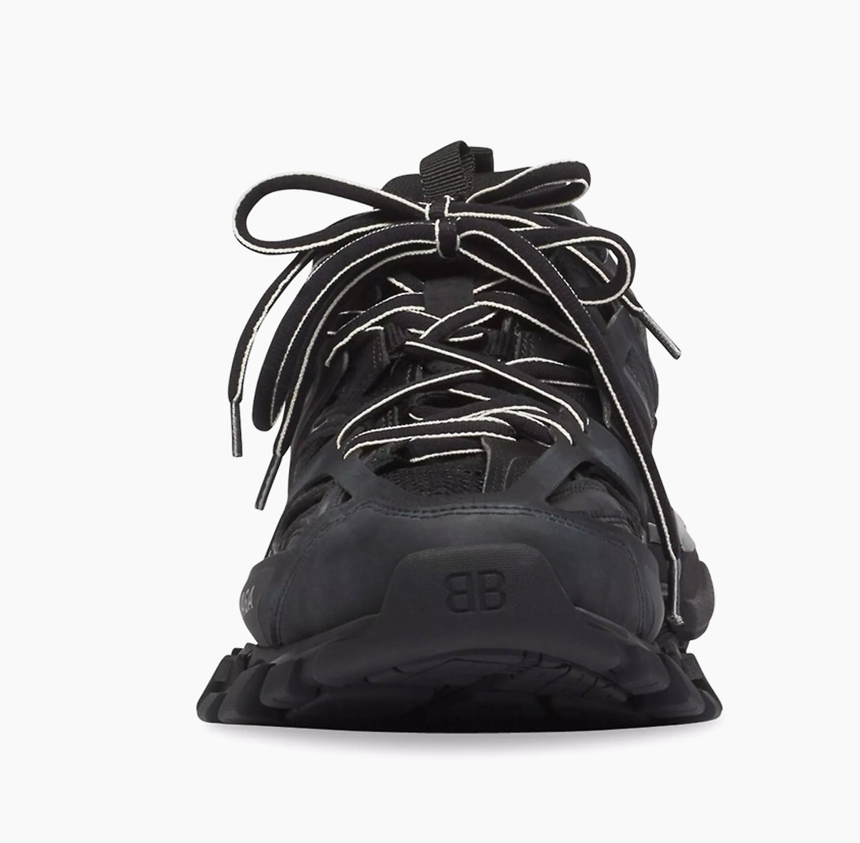 BALENCIAGA Track logo-detailed mesh and rubber sneakers
