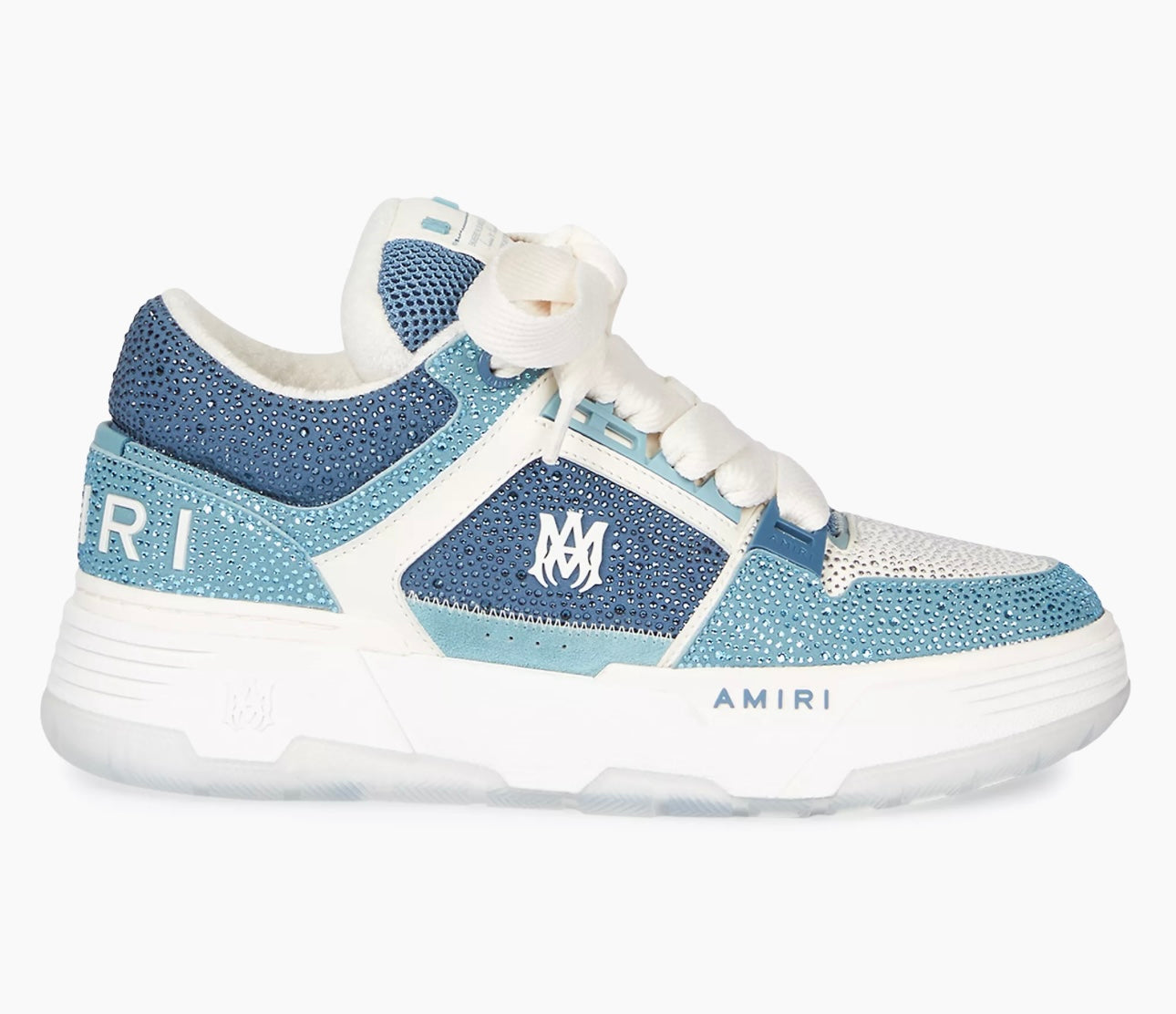 Amiri Men's MA-1 Leather & Mesh Low-Top Sneakers