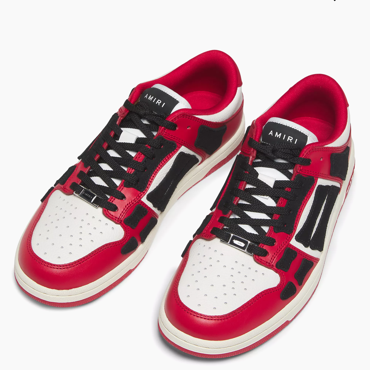 AMIRI White & Red Skel-top Low Sneakers