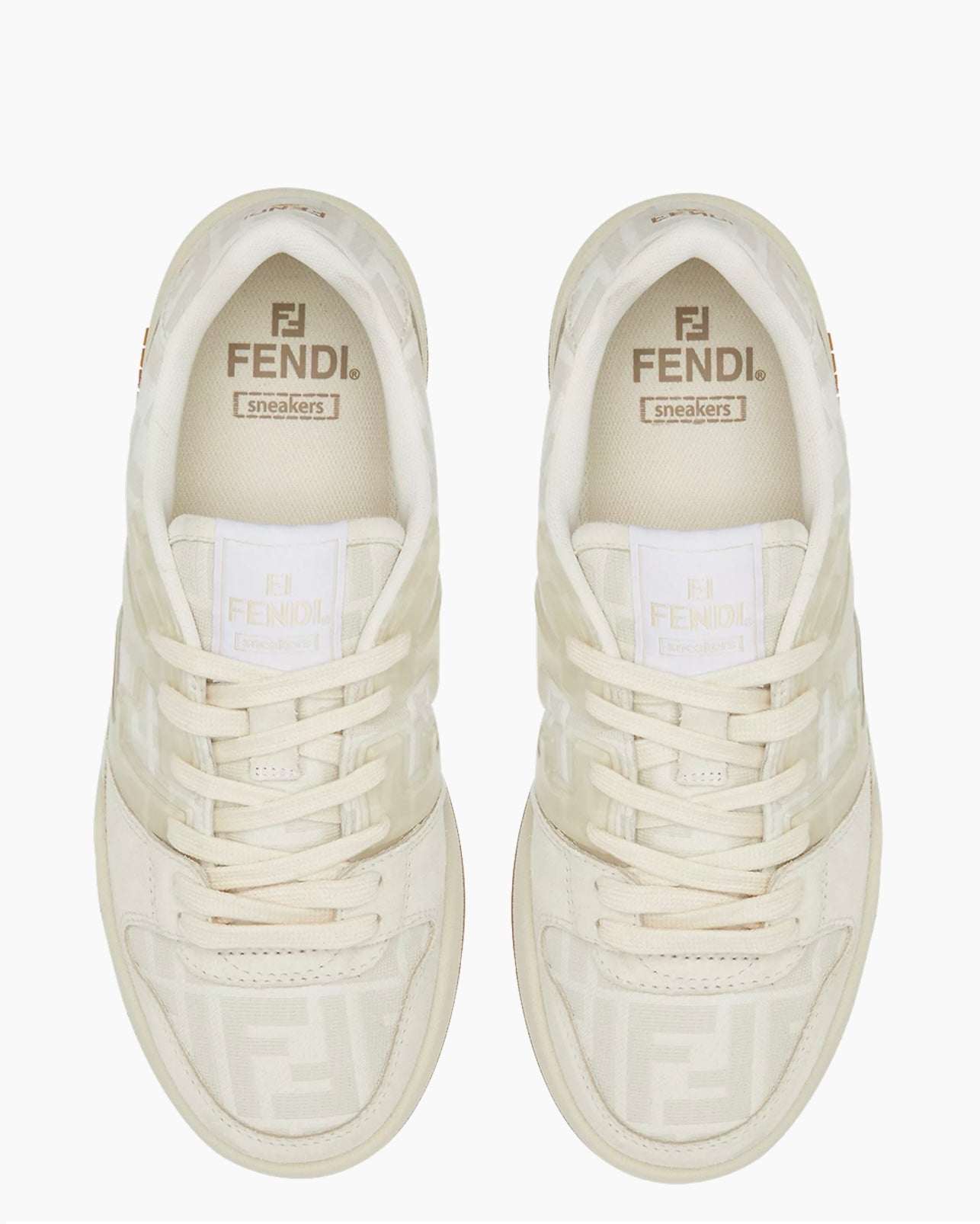 Fendi Men's Match FF Jacquard Low-Top Sneakers