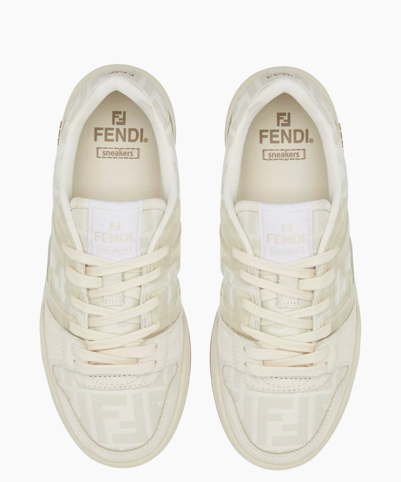 Fendi Men's Match FF Jacquard Low-Top Sneakers