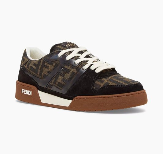 Fendi Men's Match FF Jacquard Low-Top Sneakers