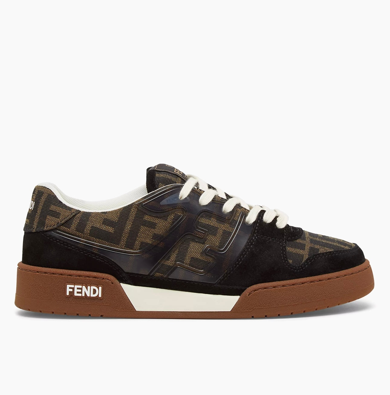 Fendi Men's Match FF Jacquard Low-Top Sneakers