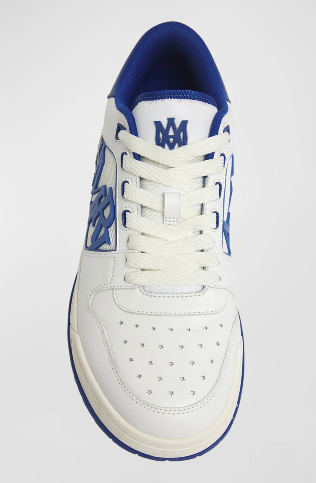 AMIRI Classic Low Top Sneaker In White Blue