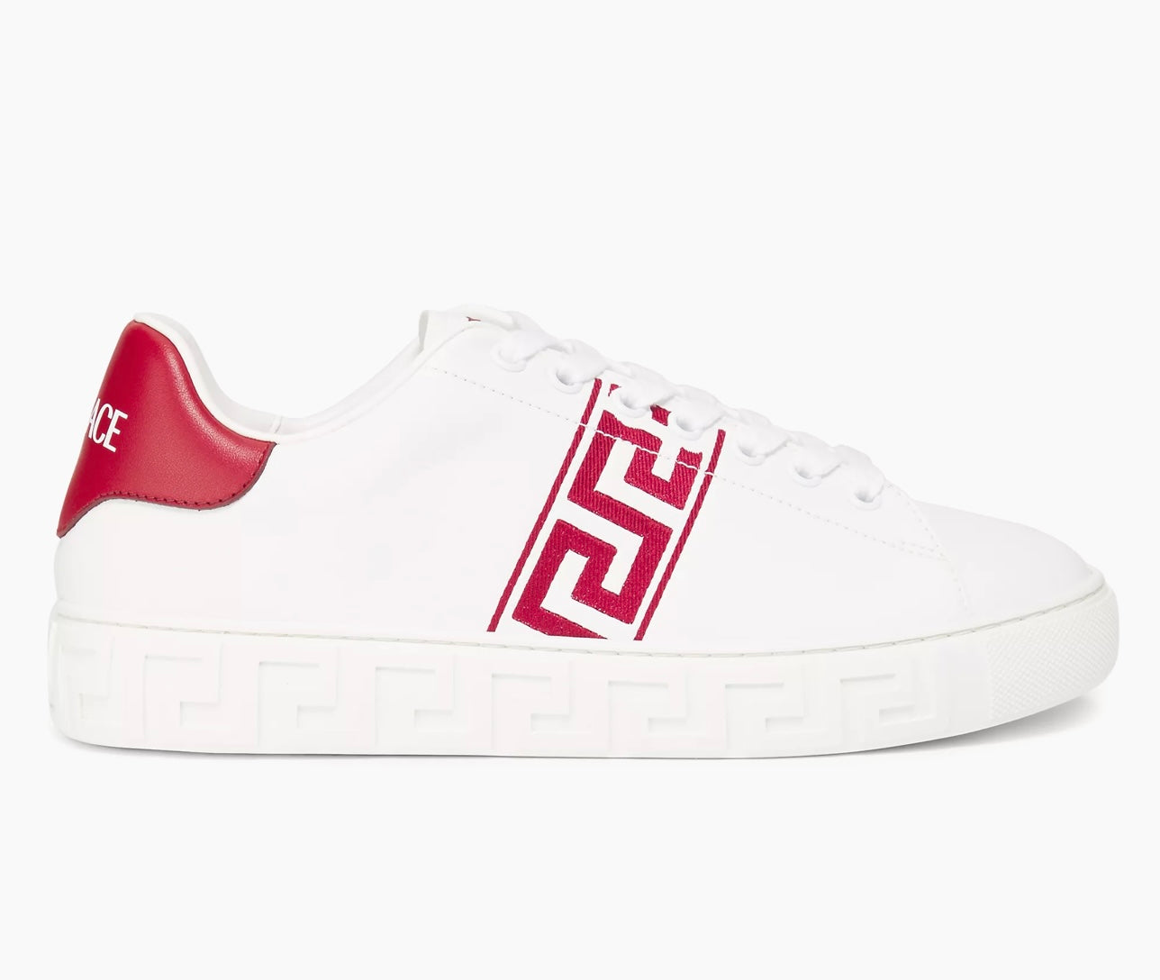 Versace Versace Logo-Printed Lace-Up Sneakers