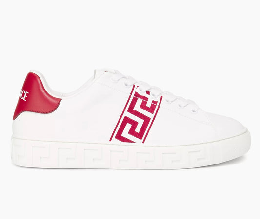 Versace Versace Logo-Printed Lace-Up Sneakers