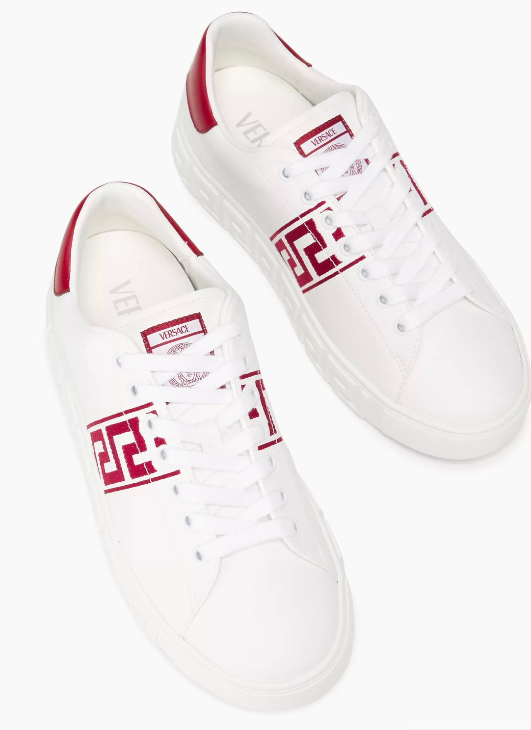 Versace Versace Logo-Printed Lace-Up Sneakers