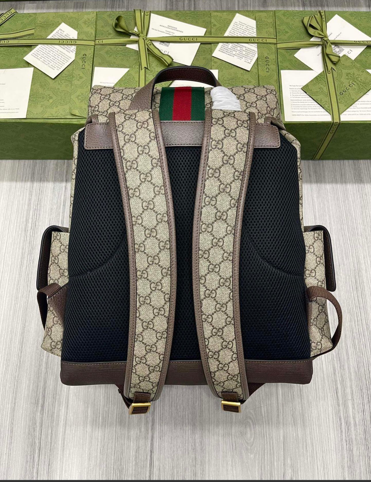 GUCCI Ophidia GG Supreme Daybag Backpack