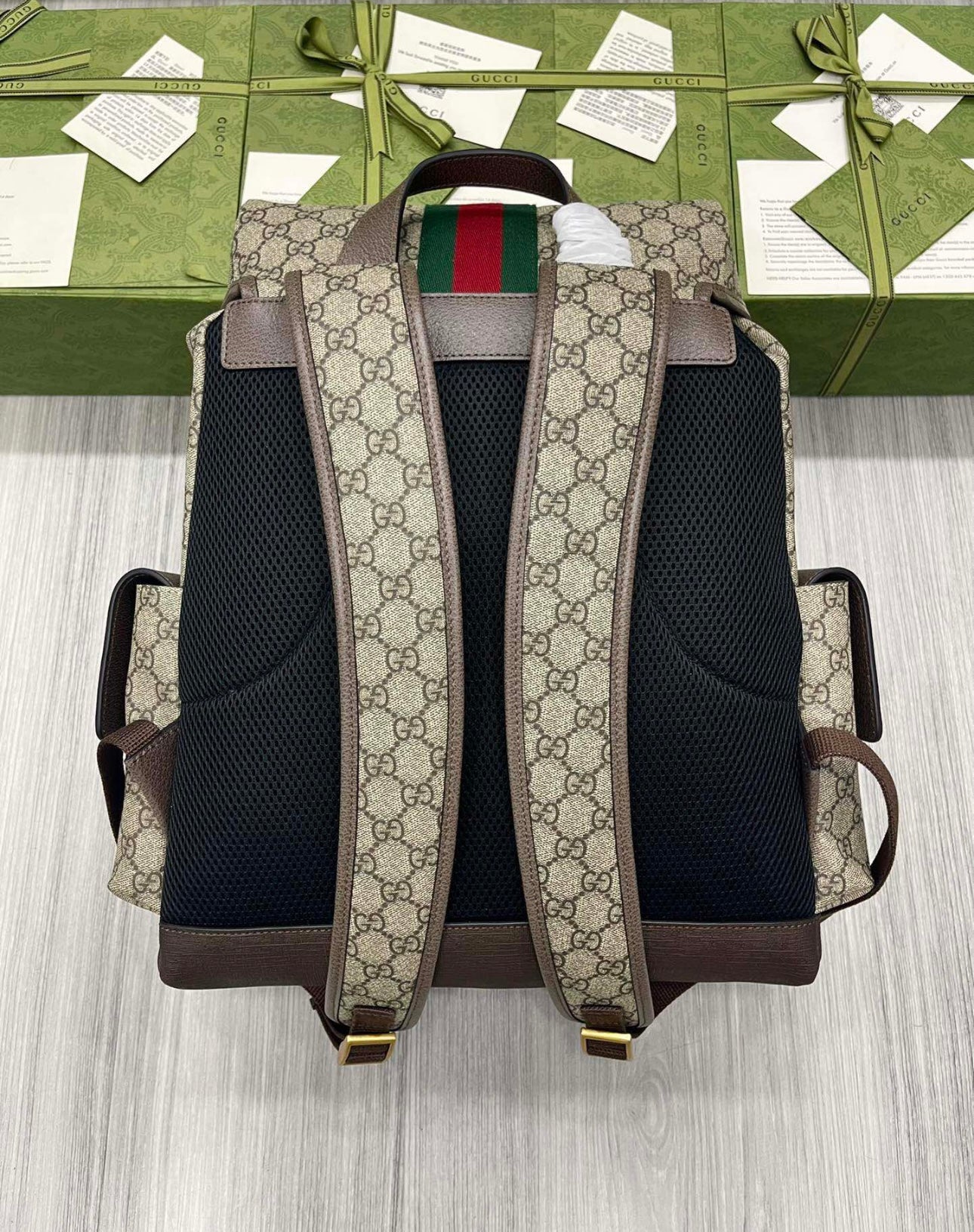 GUCCI Ophidia GG Supreme Daybag Backpack